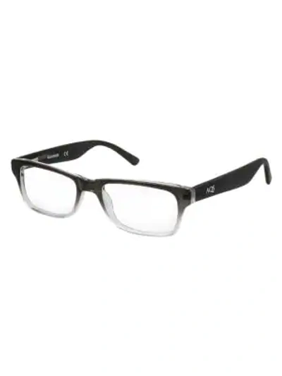 Shop Aqs Women's Dru 48mm Rectangle Optical Glasses In Grey