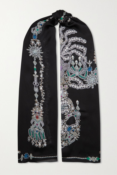 black alexander mcqueen scarf