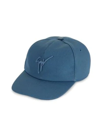 Shop Giuseppe Zanotti Logo Baseball Cap In Blue