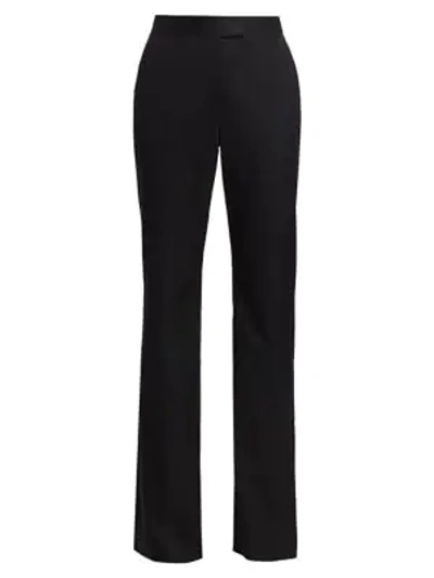 Shop Stella Mccartney Wool Bootcut Trousers In Black