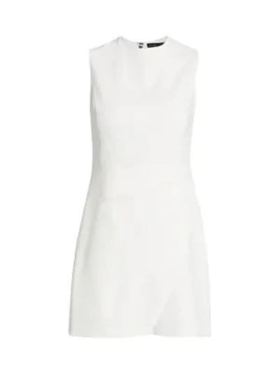 Shop Alice And Olivia Kelsey Mini Dress In Off White