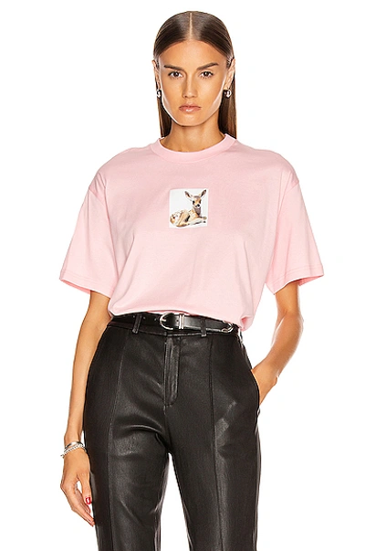 Shop Burberry Devon T Shirt In Candy Pink