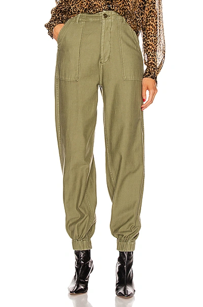 Shop R13 Utility Jogger In Olive