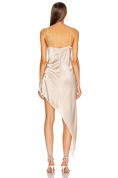 Shop Alexander Wang Exposed Leg Cami Dress In Champagne