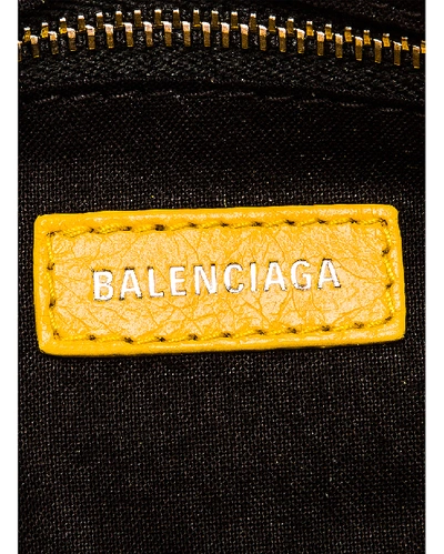 Shop Balenciaga Mini Classic City Bag In Yellow