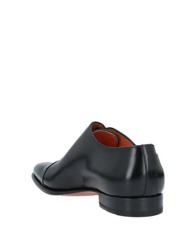 Santoni Laced Shoes In Black