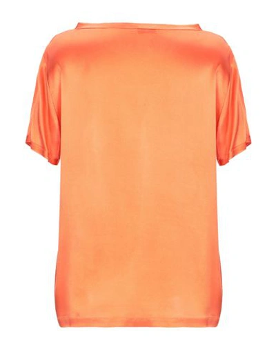 Her Shirt Blouses In Orange