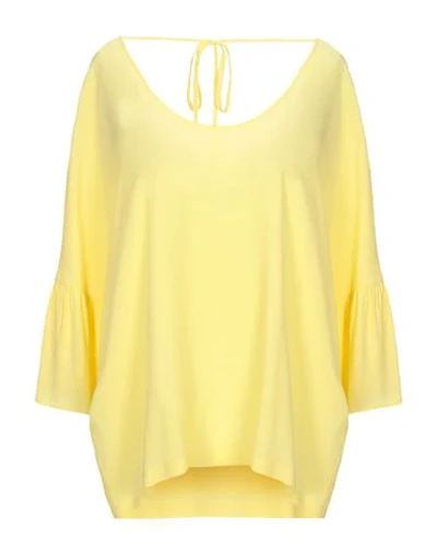 Shop Atos Lombardini Blouse In Yellow