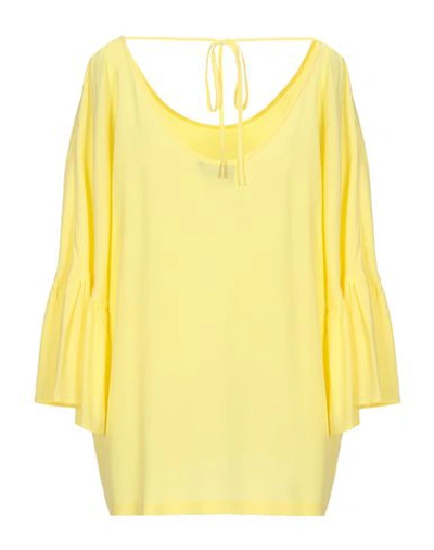 Shop Atos Lombardini Blouse In Yellow