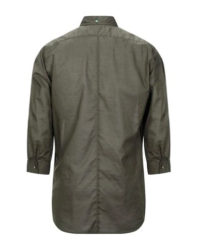 Shop Scotch & Soda Solid Color Shirt In Military Green