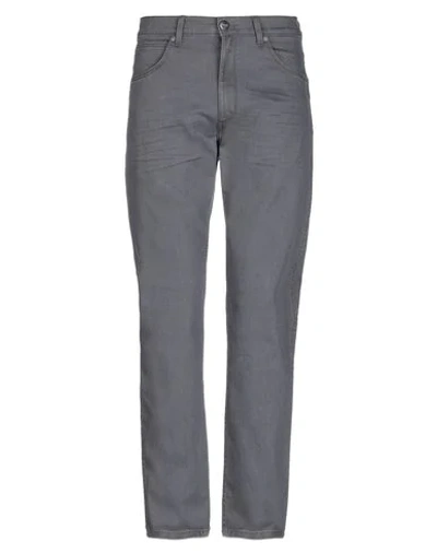 Shop Wrangler Denim Pants In Grey