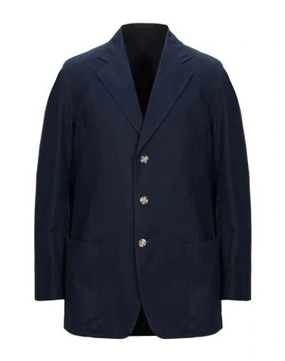 Shop Addiction Suit Jackets In Dark Blue