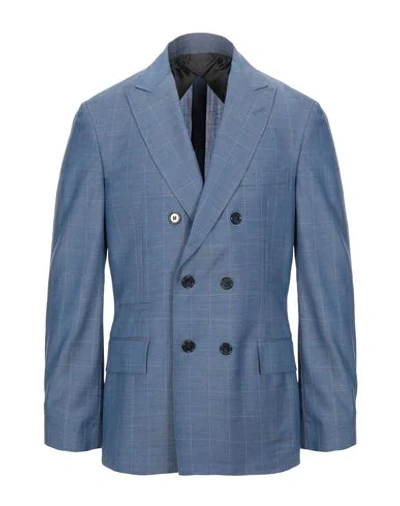 Shop Band Of Outsiders Suit Jackets In Slate Blue