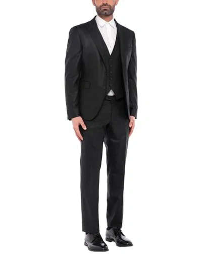 Shop Tagliatore Suits In Black