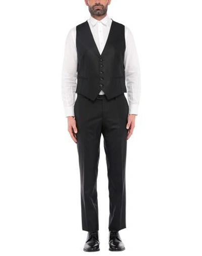 Shop Tagliatore Suits In Black