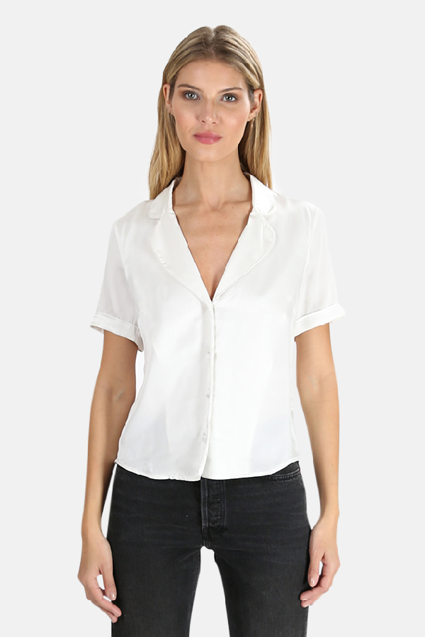 Rta Women's Flynn Silk Shirt In White | ModeSens
