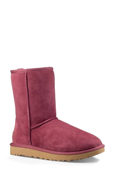 Shop Ugg 'classic Ii' Genuine Shearling Lined Short Boot In Bougainvillea Suede