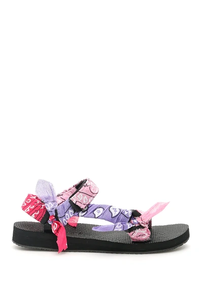 Shop Arizona Love Bandana Trekky Sandals In Pink,purple,fuchsia