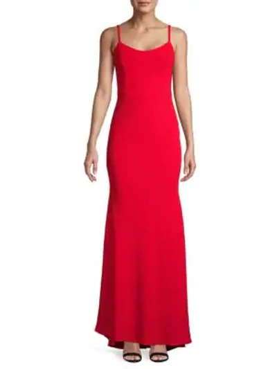 Shop Dress The Population Jodi Mermaid Gown In Rouge