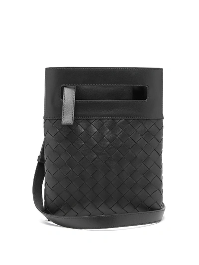 Bonia Black Monogram Messenger Men's Bag with Adjustable Strap 866013-003-08
