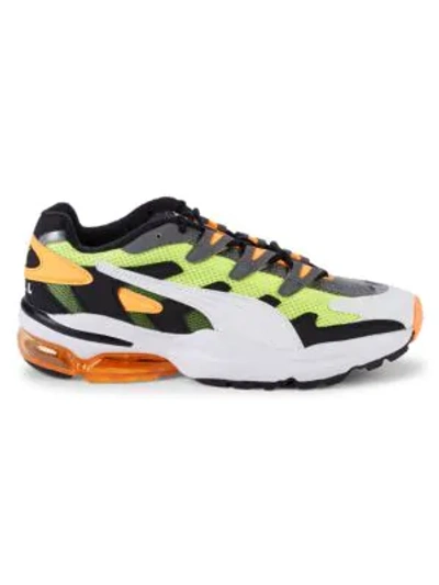 Shop Puma Cell Alien Og Mixed-media Runners In Yellow Multi