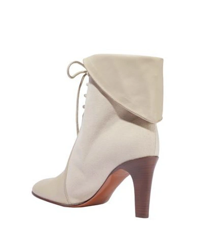 Chloé Ankle Boot In Ivory