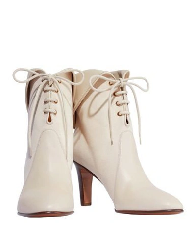Chloé Ankle Boot In Ivory
