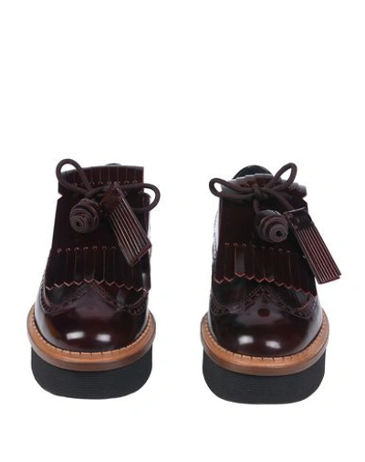 Tod's Lace-up Shoes In Red