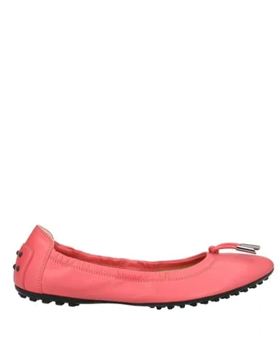 Shop Tod's Ballet Flats In Pink