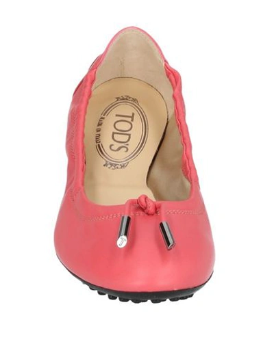 Shop Tod's Ballet Flats In Pink