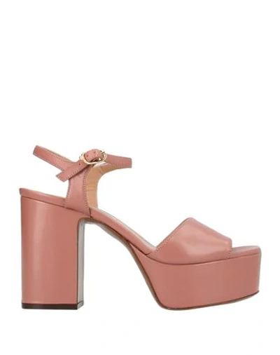 Shop L'autre Chose Sandals In Pastel Pink