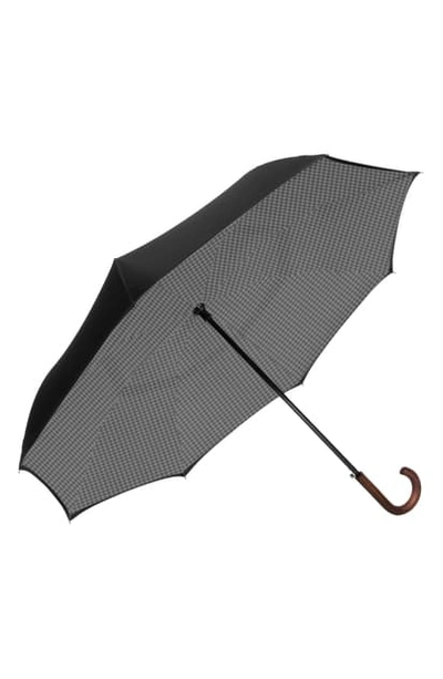 Shop Shedrain Reverse Auto Open Umbrella In Black/ Metrohound