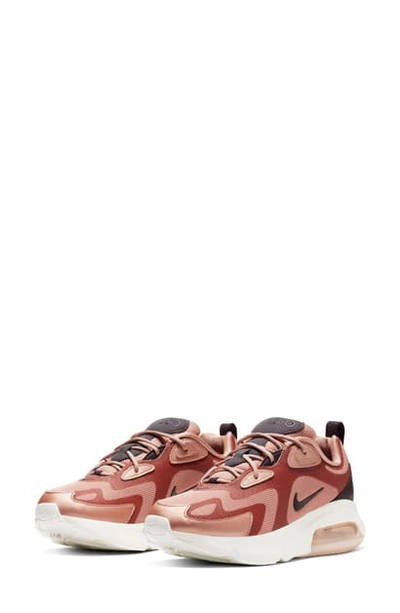 Shop Nike Air Max 200 Sneaker In Metallic Red Bronze