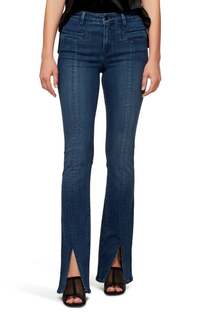 split hem bootcut jeans