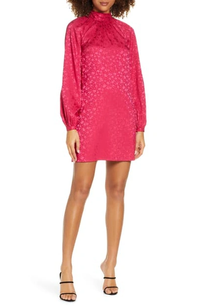 Shop Ali & Jay Samantha Long Sleeve Minidress In Rose