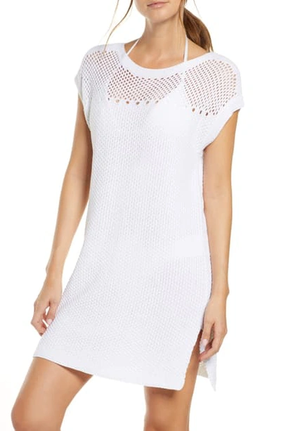 Shop Tommy Bahama Knit Cover-up Tunic In White