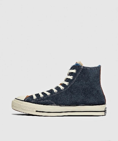 Shop Converse Chuck Taylor 70 Hi Shearling Sneaker In Blue