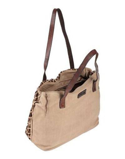 Shop Caterina Lucchi Handbags In Sand