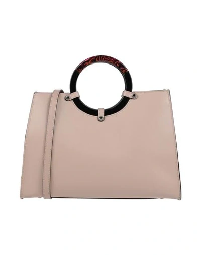 Shop Roberta Gandolfi Handbag In Pale Pink