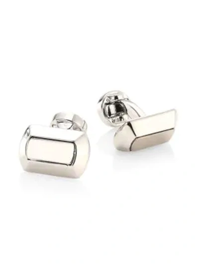 Shop Saks Fifth Avenue Collection Platform Cufflinks In Silver