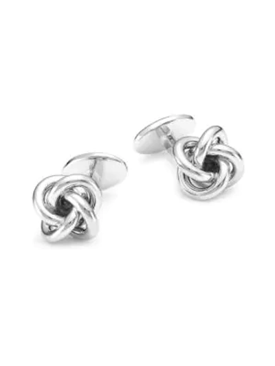 Shop David Donahue Knot Sterling Silver Cufflink