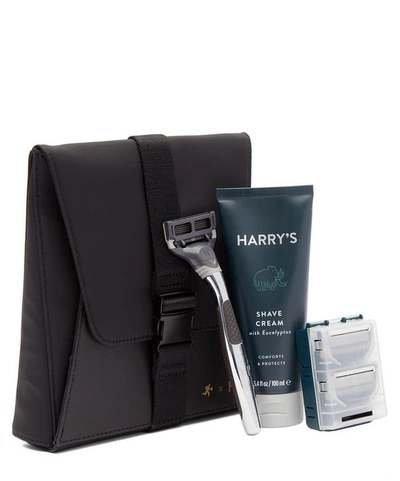 Shop Want Les Essentiels De La Vie Want Les Essentiels X Harry's Travel Shaving Kit In Black