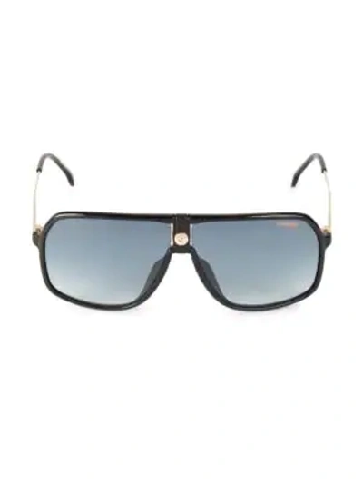 Shop Carrera Men's 64mm Square Shield Sunglasses In Black