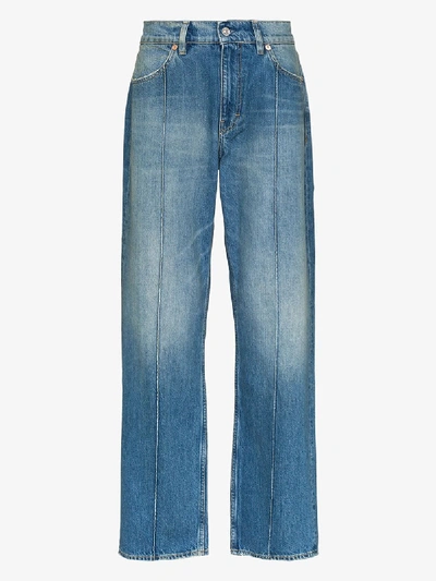 Shop Our Legacy Wide Leg Jeans In Blue