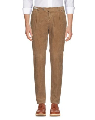 Shop Paoloni Pants In Camel