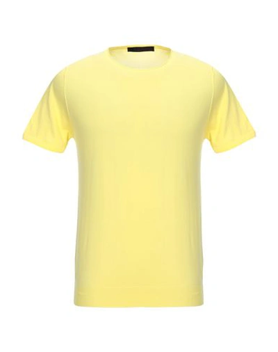 Shop Jeordie's Man Sweater Yellow Size L Cotton