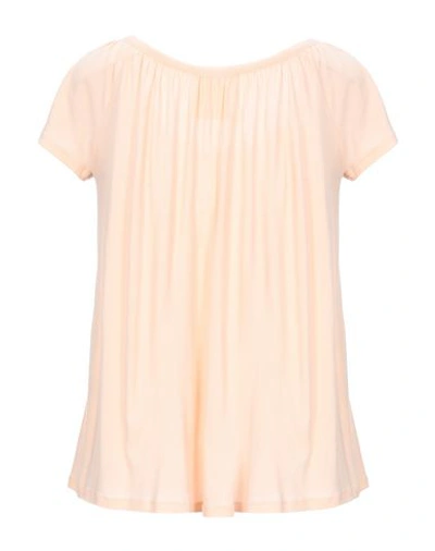 Semicouture T-shirts In Salmon Pink
