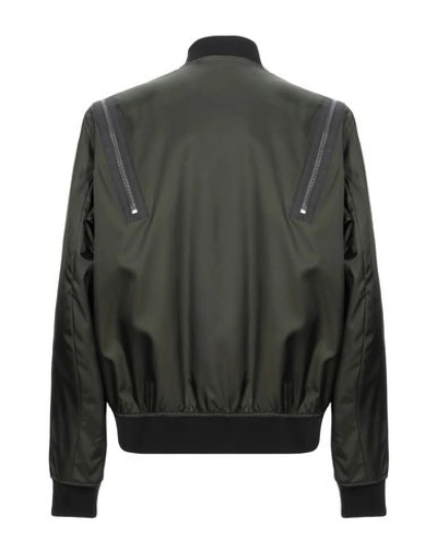 Shop Dsquared2 Man Jacket Dark Green Size 32 Polyamide
