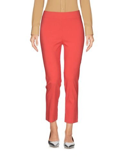 Avenue Montaigne Cropped Pants In Red