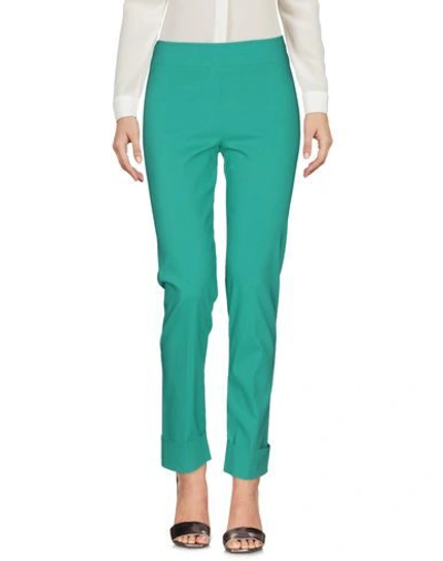 Shop Avenue Montaigne Woman Pants Green Size 4 Viscose, Polyamide, Elastane